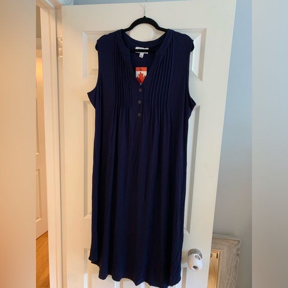Vermont Country Store Dresses & Skirts - NWT Vermont Country Store Navy Midi Dress
